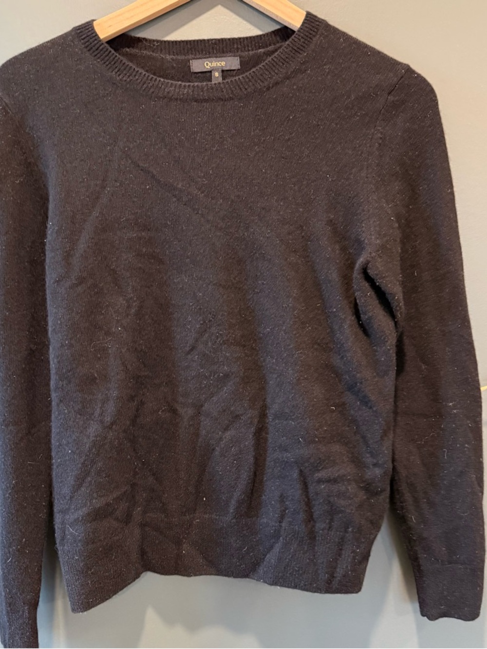 Quince Women’s Crewneck Sweater in Black